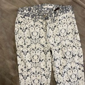 Skinny jeans white and blue